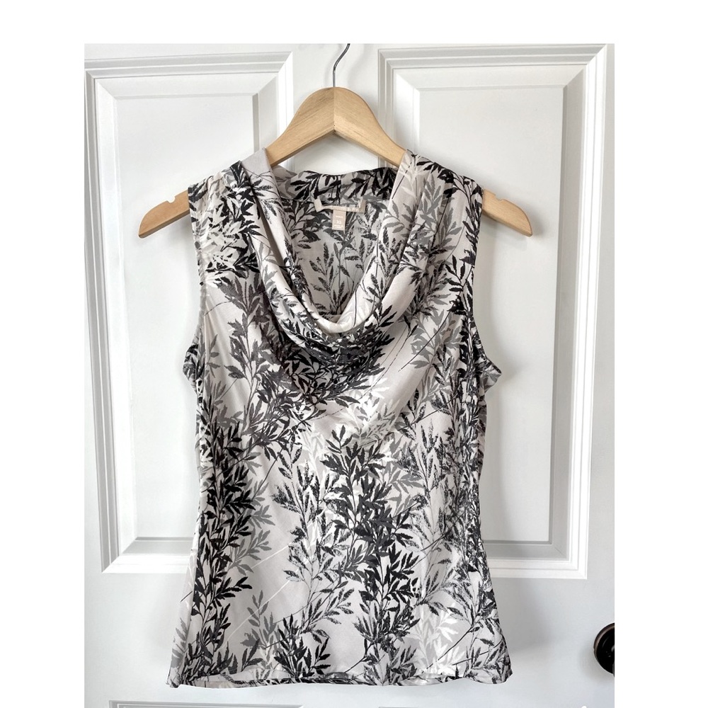 Cowl Neck Sleeveless Top Sz XS